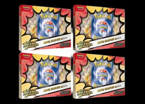 2026 Pokemon Mega Evolution Ascended Heroes Mega Emboar ex Box 4x Lot