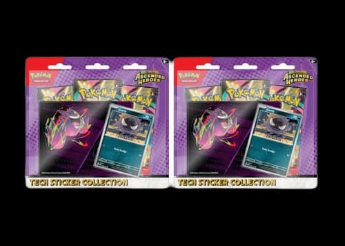 2026 Pokémon Mega Evolution Ascended Heroes Gastly Tech Sticker Collection 2x Lot