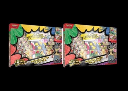 2026 Pokémon Mega Evolution Ascended Heroes Mega Lucario Premium Poster Collection 2x Lot