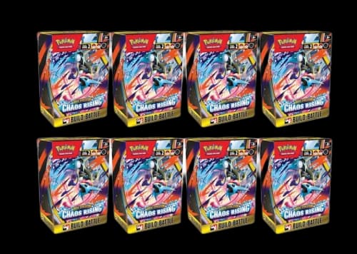2026 Pokémon Mega Evolution Chaos Rising Build and Battle Box 8x Lot