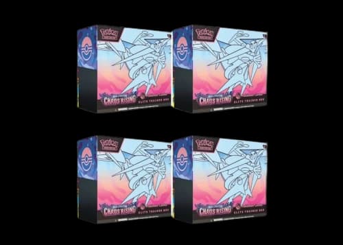 2026 Pokémon Mega Evolution Chaos Rising Pokemon Center Elite Trainer Box 4x Lot