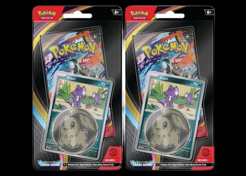 2026 Pokémon Mega Evolution Chaos Rising Toxel 3 Pack Blister 2x Lot