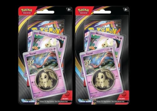 2026 Pokémon Mega Evolution Chaos Rising Zacian 3 Pack Blister 2x Lot