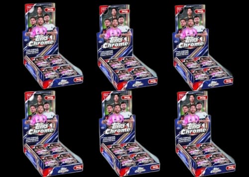 2026 Topps Chrome Major League Soccer Hobby Box 6x Lot