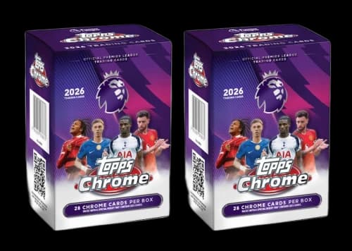 2026 Topps Chrome Premier League Value Box 2x Lot