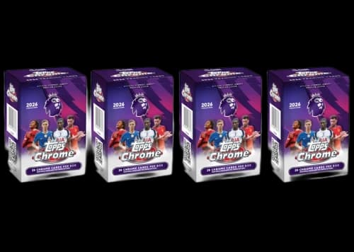 2026 Topps Chrome Premier League Value Box 4x Lot