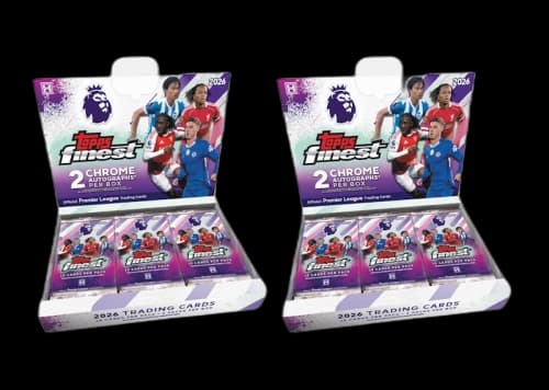 2026 Topps Finest Premier League Soccer Hobby Box 2x Lot