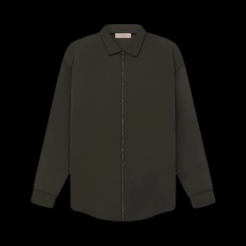 Fear of God Essentials Filled Nylon Shirt Jacket 'Off Black'