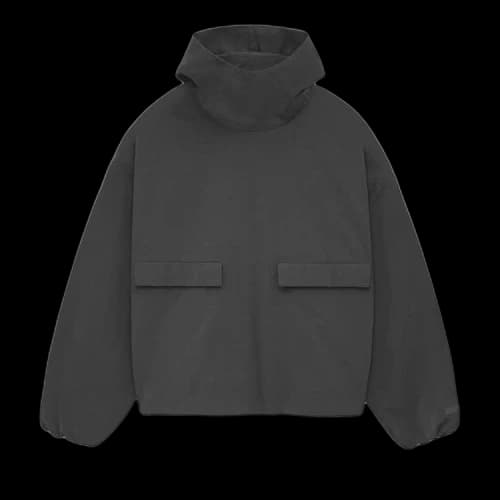 Fear of God Essentials Military Nylon Hooded Anorak Black
