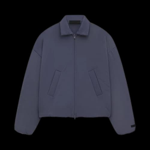 Fear of God Essentials Women's Military Nylon Bomber Jacket Marine