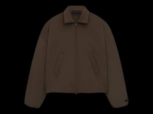 Fear of God Essentials Women's Military Nylon Bomber Jacket Brown