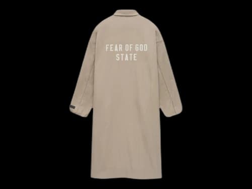 Fear of God Essentials Textured Nylon Trench Desert Sand