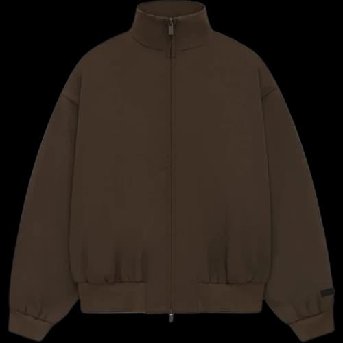 Fear of God Essentials Bonded Nylon Bomber Jacket Brown