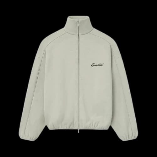 Fear of God Essentials Modern Piping Track Jacket Abbey Stone/ Abbey Stone