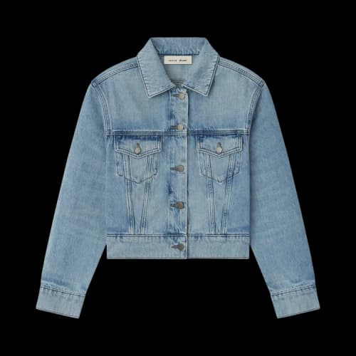 Fear of God Essentials Denim Trucker Jacket 'Classic Blue'