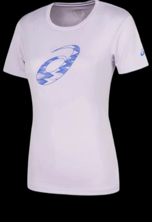 ASICS Spiral Graphic Short Sleeve T-Shirt Asia Sizing 'Faded Ash Rock' (Women's)