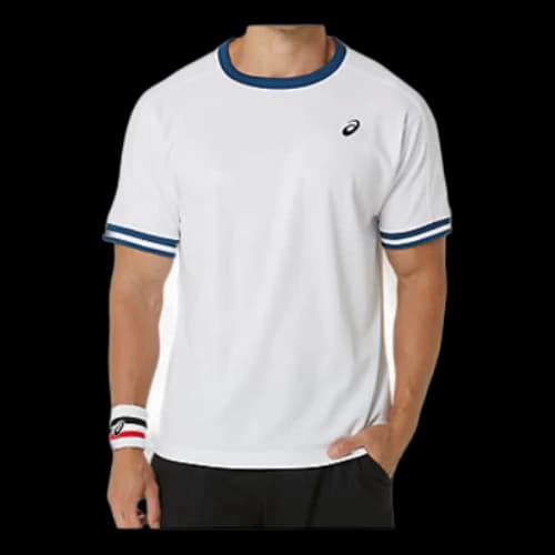 ASICS Classic Short Sleeve Top 'White Blue'