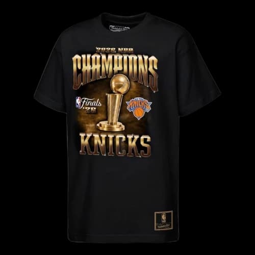 (GS) Mitchell & Ness New York Knicks 2026 NBA Finals Champions T-Shirt 'Black'