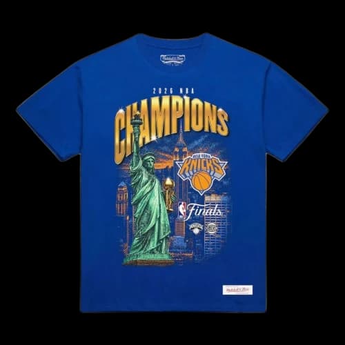 Mitchell & Ness New York Knicks 2026 NBA Finals Champions City T-Shirt 'Blue'