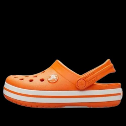 (GS) Crocs Crocband Clogs 'Orange White'