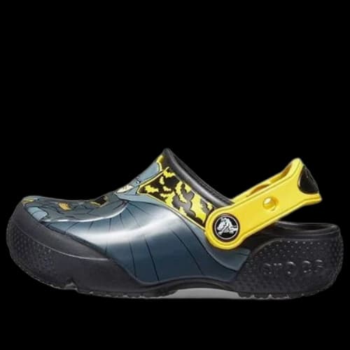 (GS) Crocs Fun Lab Iconic Batman Clogs 'Navy Yellow'
