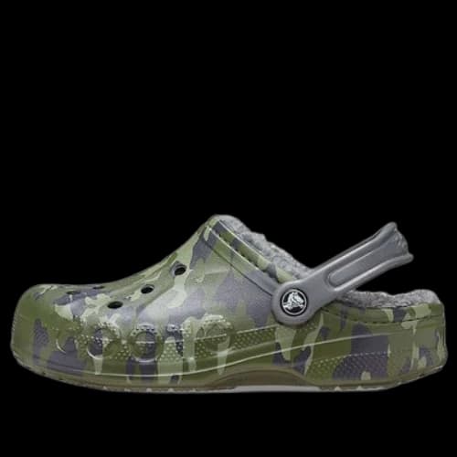 Crocs Baya Lined Clog Printing Fleece Lined Unisex Camouflage Slippers