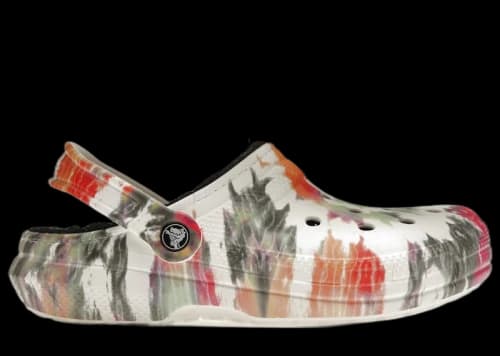 Crocs Classic Tie-Dye Lined Clog Black Multi