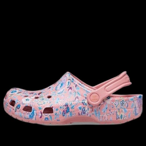 Crocs Classic Clog Liberty London Beach Pink Sandals (Women's)
