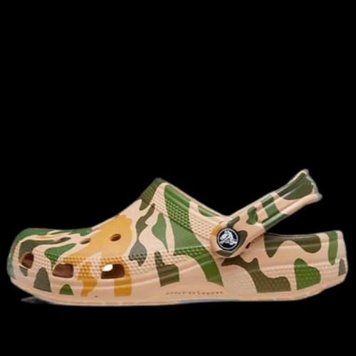 Crocs Classic Printed Camo Clog 'Khaki Green'