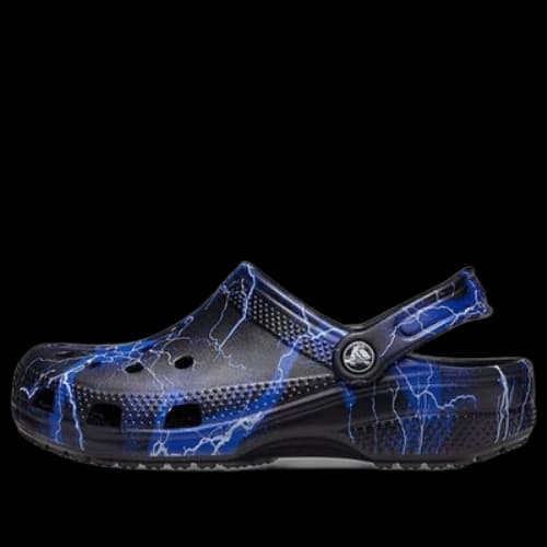 Crocs Classic Clog Pattern Black Sandals