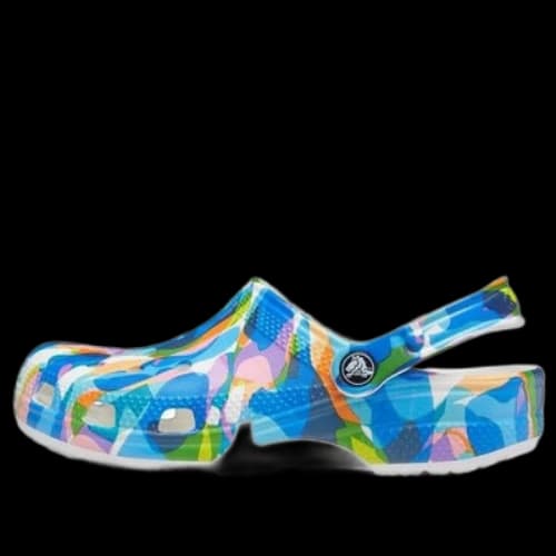 Crocs Classic Bubble Block Clogs 'Blue Multi'