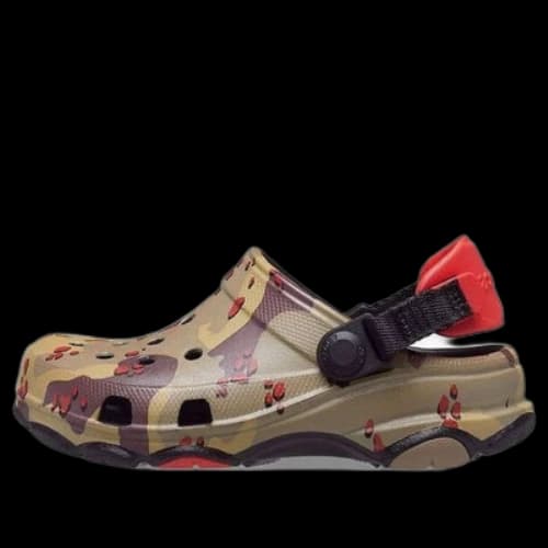 (GS) Crocs Classic All-Terrain Camo Clogs 'Brown Green Black'