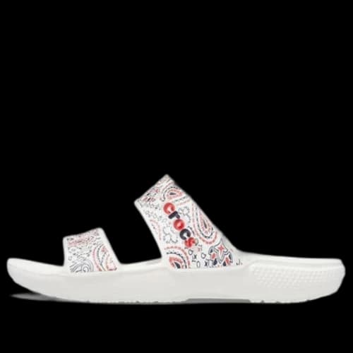 Crocs Classic Non-Slip Wear-Resistant Sports Slippers Unisex White