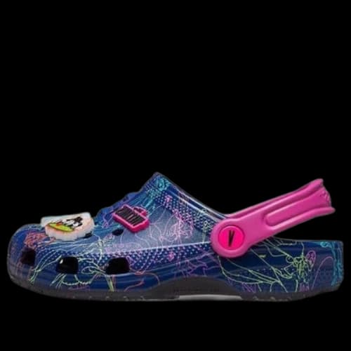 (GS) Crocs Classic Disney Villains Clogs 'Blue Purple Pink'