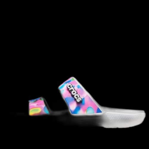 Crocs Classic Colorful Unisex White Pink Slippers 'White Pink'