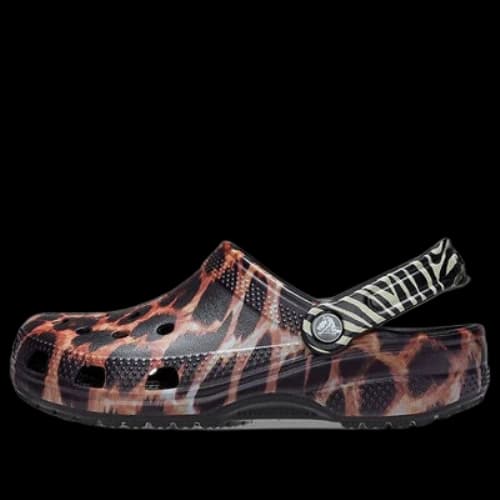 Crocs Classic animal Beach Sandals Unisex Black
