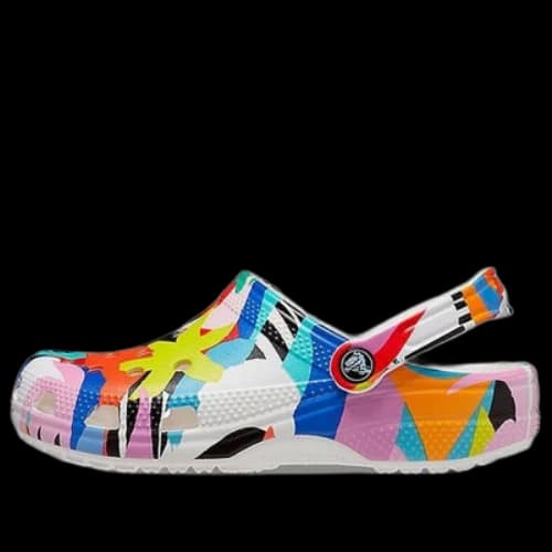 Crocs Classic Beach Sandals Unisex Multi-Color White
