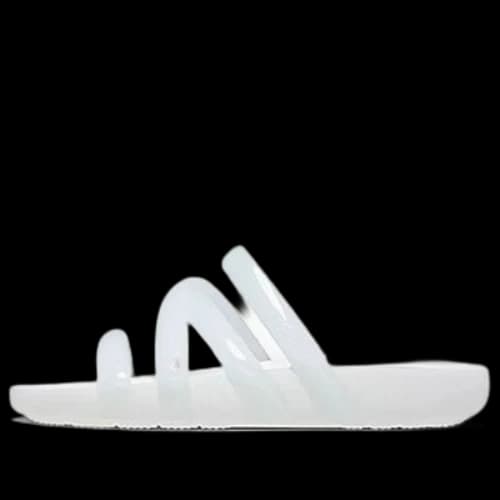 Crocs Splash Glossy Strappy Sandal 'White' (Women's)