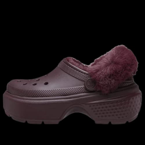 Crocs Stomp Lined Clogs 'Dark Cherry' (Women's)