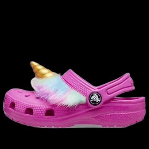 (GS) Crocs Classic I AM Unicorn Clog 'Fuchsia Gold'