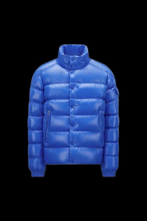 Moncler Lule Short Down Jacket Light Blue
