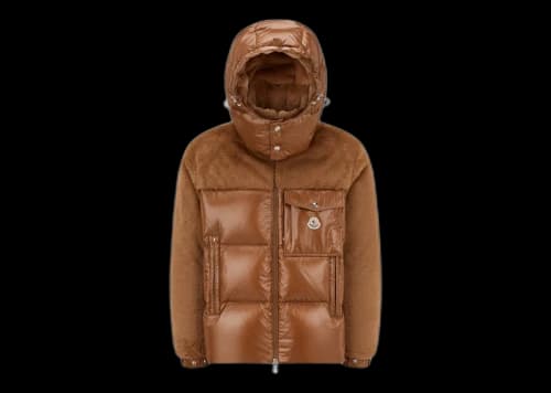 Moncler Thymelee Short Down Jacket Light Brown