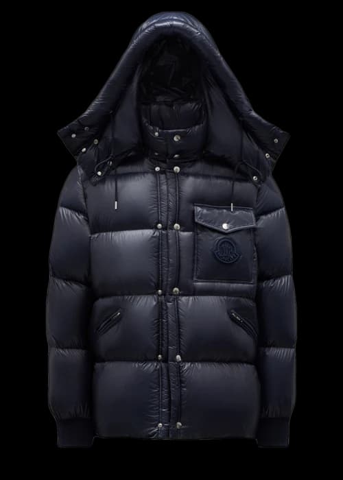 Moncler Lamentin Short Down Jacket Night Blue