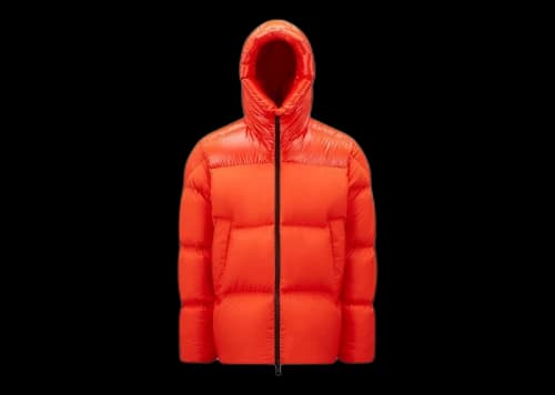 Moncler Damavand Short Down Jacket Bright Orange