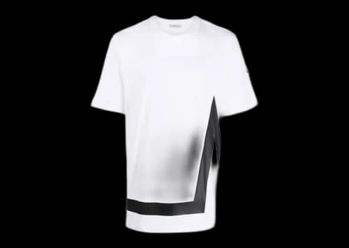 Moncler M' Motif T-Shirt Optical White