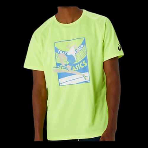 ASICS Graphic Dry Short Sleeve Shirt 'Safety Yellow'