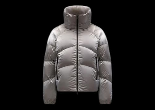 Moncler Women's Avoriaz Short Down Jacket Silver