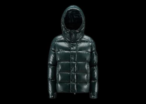 Moncler Women's Maya 70th Anniversary Special Edition Short Down Jacket Forest Green
