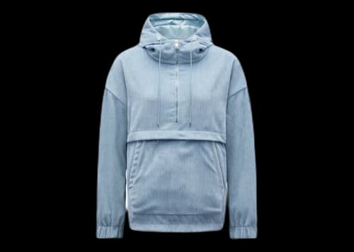 Moncler Women's Corduroy Hoodie Ice castle