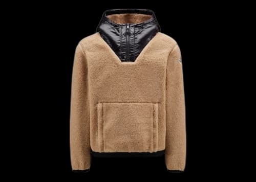 Moncler Women's Teddy Hoodie Brazilian Sand